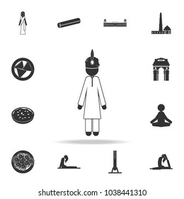 Hindu in national dress icon. Detailed set of Indian Culture icons. Premium quality graphic design. One of the collection icons for websites, web design, mobile app on white background