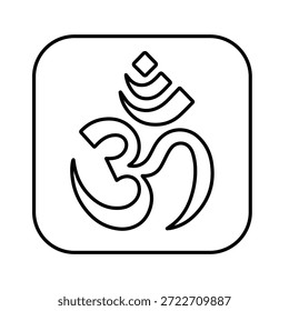 Hindu Symbol Vector icon which can easily modify or edit
