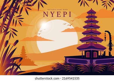 Hindu Temple - Balinese day Greetings celebration