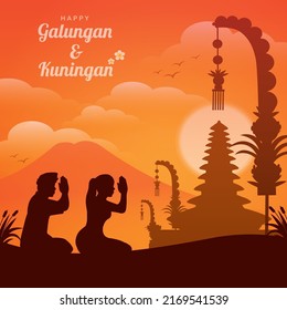 Hindu Temple - Balinese day Greetings celebration