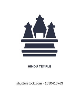 hindu temple icon. Simple element illustration from buildings concept. hindu temple editable symbol design on white background. Can be use for web and mobile.