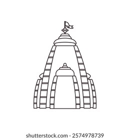 Hindu temple mandir hinduism vector place of worship illustration emoji