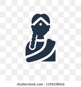 Hindu vector icon isolated on transparent background, Hindu transparency concept can be used web and mobile