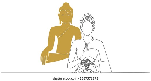 hindu woman vector design and buddha statue silhouette

Keywords language: English