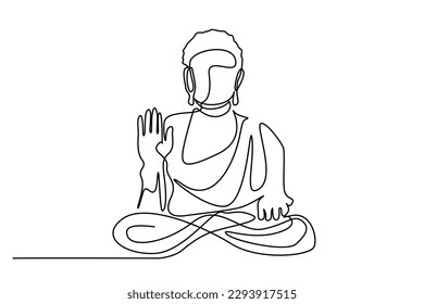 hinduism buddhism famous sculpture statue line art