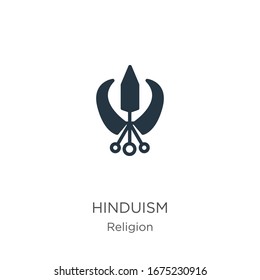 Hinduism icon vector. Trendy flat hinduism icon from religion collection isolated on white background. Vector illustration can be used for web and mobile graphic design, logo, eps10