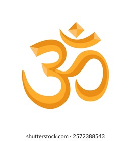 Hinduism, Indian Symbol Vector Illustration