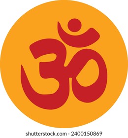 Hinduism sign | Hindu symbol | spiritual symbol | om symbol | Om icon,  Om sign, Hinduism religions mark