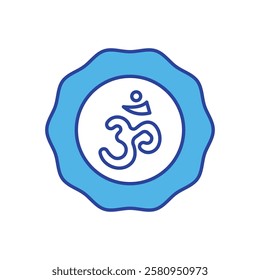 Hinduism Symbol icon vector stock illustration