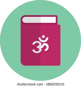 Hinduism vector  flat color icon 