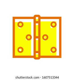 Hinge icon vector in simple design