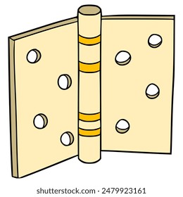 Scharnierdarstellung Handgezeichnete isolierte Vektorgrafik