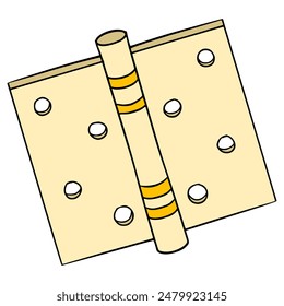 Scharnierdarstellung Handgezeichnete Umriss-Vektorgrafik