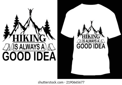 hinking is always a good idea typograpy t shirt design