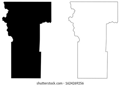 Hinsdale County, Colorado (U.S. county, United States of America,USA, U.S., US) map vector illustration, scribble sketch Hinsdale map