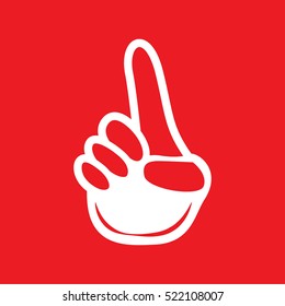hint finger Icon Vector Illustration