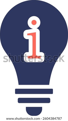 Hint Icon Glyph Color Vector Illustration