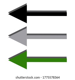 
hint icon left, arrow left in a flat style.arrow icon. icon web. icon illustration.