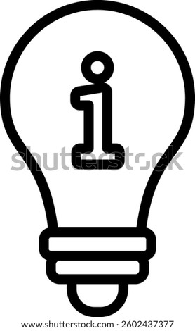 Hint Icon Line Vector Illustration