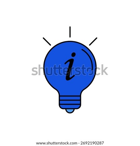 hint icon outline editable stroke line drawing eps