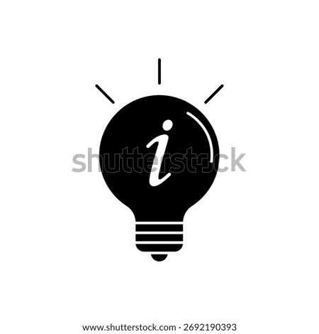 hint icon outline editable stroke line drawing eps