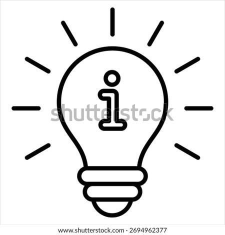 Hint Outline Icon Illustration Vector