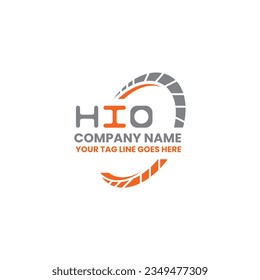 HIO letter logo creative design with vector graphic, HIO simple and modern logo. HIO luxurious alphabet design  