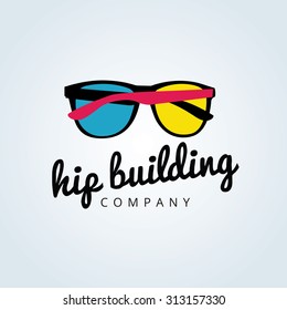 Hip building vector Logo Template.