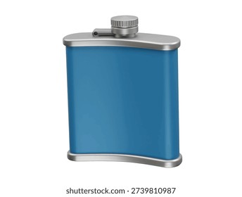 Hip Flask icon 3d render illustration