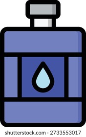 Hip Flask Vector Icon Design Illustration