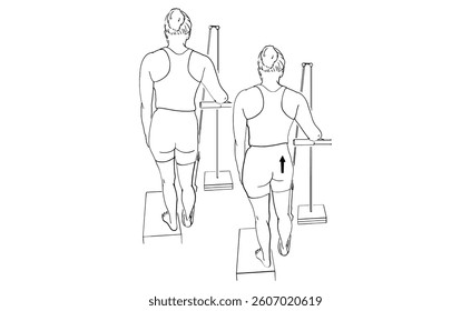 Hip Hike Exercise on Step Illustrated Guide for Strength and Stability Training