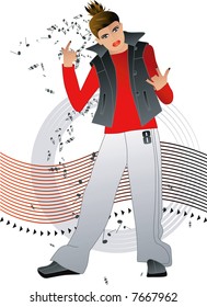 hip hop 2d Illustration and Painting