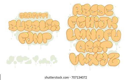 Hip Hop Bubbles Graffiti Font