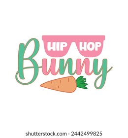 Hip Hop Bunny Easter Day Celebration T Shirt Design