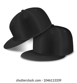 Hip Hop Cap black vector