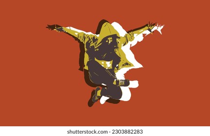 hip hop dance character design, hip hop dance design