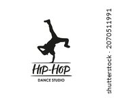 Hip Hop Dance Logo. Dance School or Studio Sign. Premium and luxury vector design
