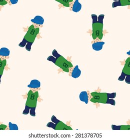 hip hop dancer , cartoon seamless pattern background