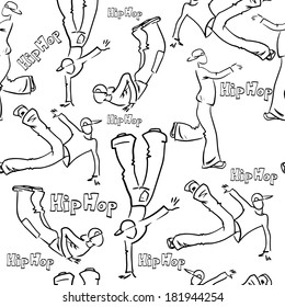 hip hop dancer seamless