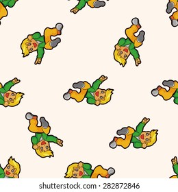 hip hop dancer ,seamless pattern