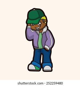 hip hop dancer theme elements