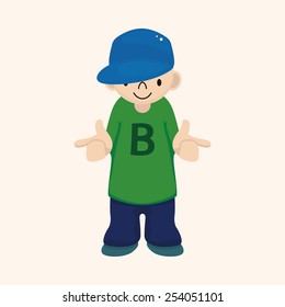 hip hop dancer theme elements