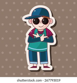 hip hop dancer theme elements