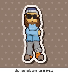 hip hop dancer theme elements