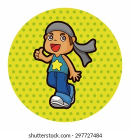 hip hop dancer theme elements