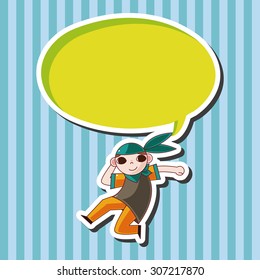 hip hop dancer theme elements
