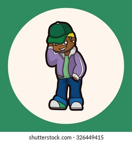 hip hop dancer theme elements