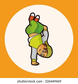 hip hop dancer theme elements