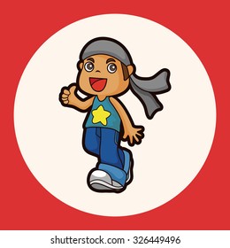 hip hop dancer theme elements
