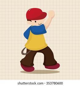 hip hop dancer theme elements